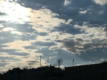 Built structure against cloudy sky