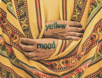 Close-up of hands