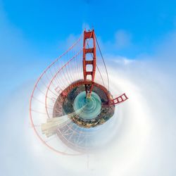 Little planet format of golden gate bridge