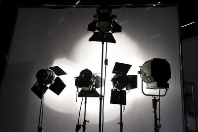 Lighting equipment in studio