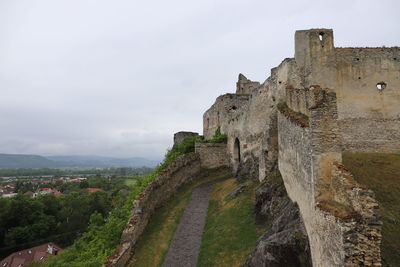 View of fort against sky