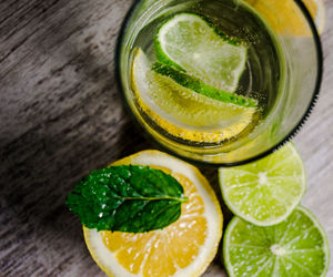 Close-up of drink on table