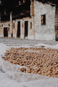 Close-up of bread in basket