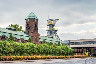 Historical buildings of the coal mine 'wieczorek' in katowice, silesia, poland. 