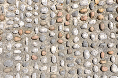 Extreme close up of pebbles