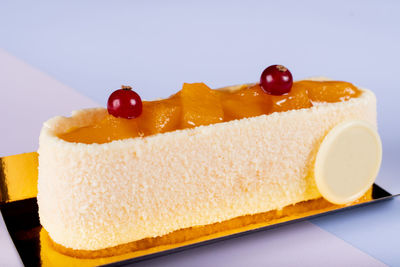 Close-up of cake on plate
