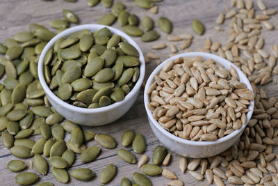 Close-up of roasted coffee beans