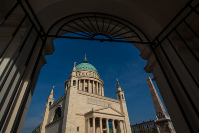 Low angle view of church