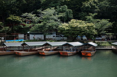 Boats in canal