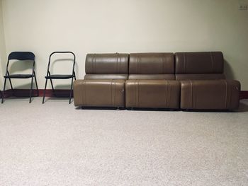 Empty sofa at home