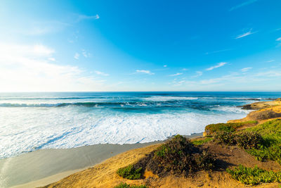 Scenic view of sea against sky