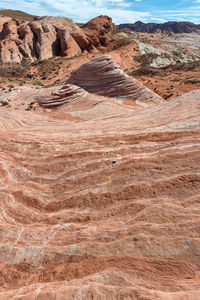 Rock formations in a desert