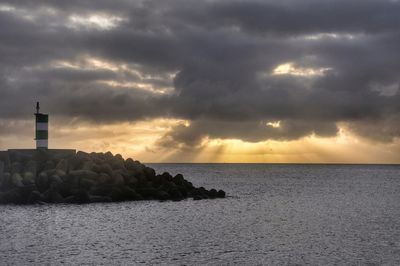 Scenic view of sea against sky