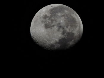 Low angle view of moon in sky
