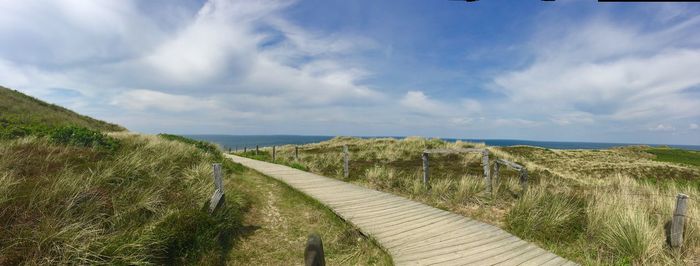 Panoramic view of sea against sky