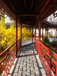Built structure with trees in background