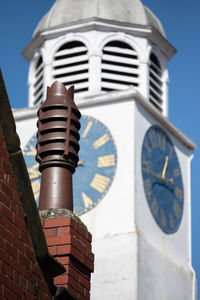 Low angle view of clock tower