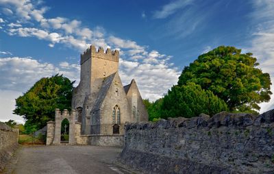 View of old stone church