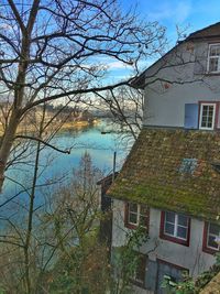 View of houses against sky