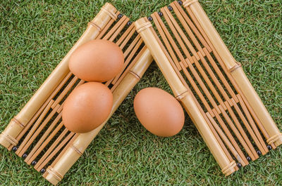 Close-up high angle view of grass