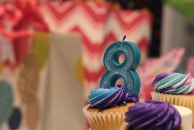 Close-up of cupcakes