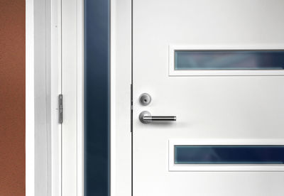 Close-up of closed door