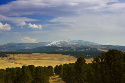 Scenic view of landscape against sky