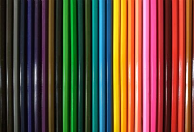 Full frame shot of multi colored pencils