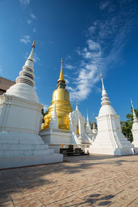 View of pagoda against sky