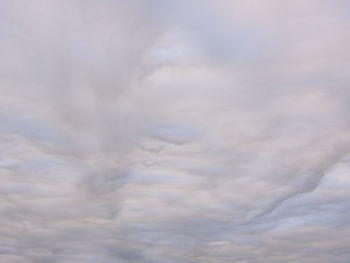 Low angle view of cloudy sky