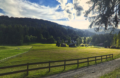 Scenic view of landscape against sky