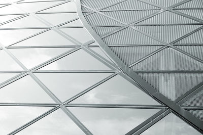 Low angle view of skylight