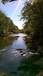 Scenic view of river against sky