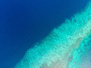 High angle view of swimming pool