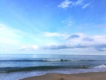 Scenic view of sea against sky