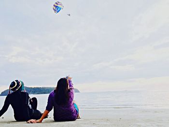 Scenic view of sea against sky