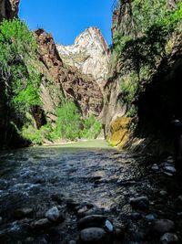 Scenic view of mountain against sky