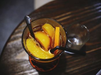 Close-up of drink on table