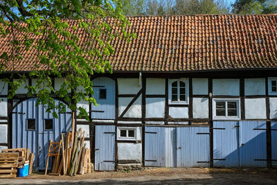 Exterior of abandoned building