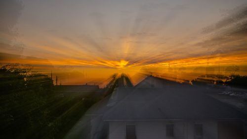 Road at sunset