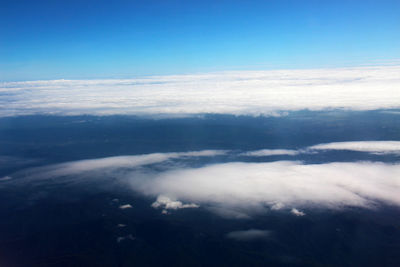 Aerial view of clouds in sky