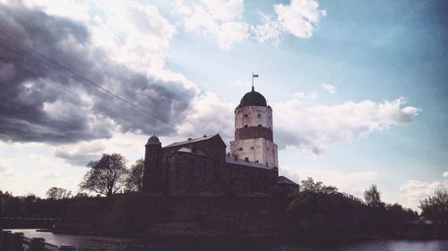 Low angle view of historic building against sky