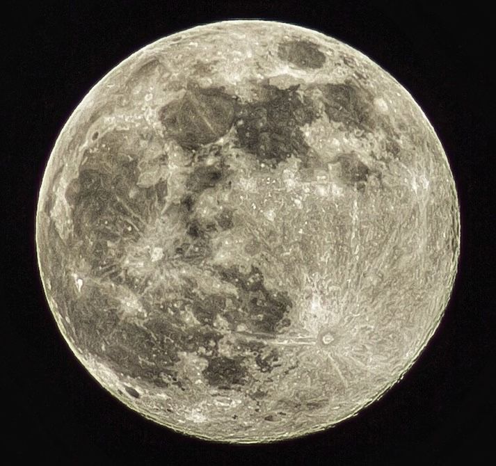 CLOSE-UP OF MOON