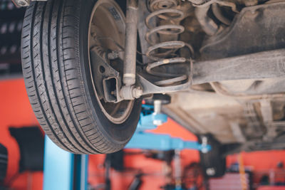 Close-up of wheel