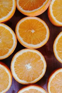 Full frame shot of orange slices