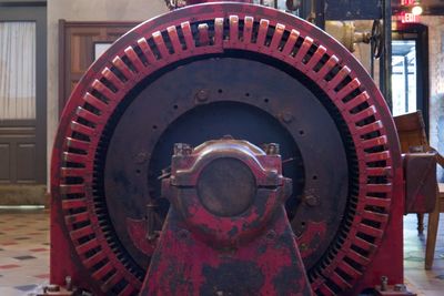 Close-up of machinery