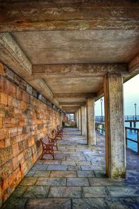 Corridor of old building