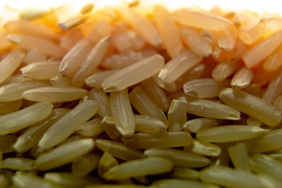 Full frame shot of rice. 