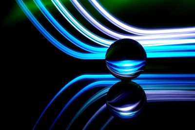 Close-up of colorful lights