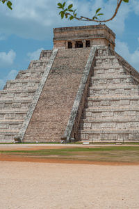 Low angle view of historical building against sky